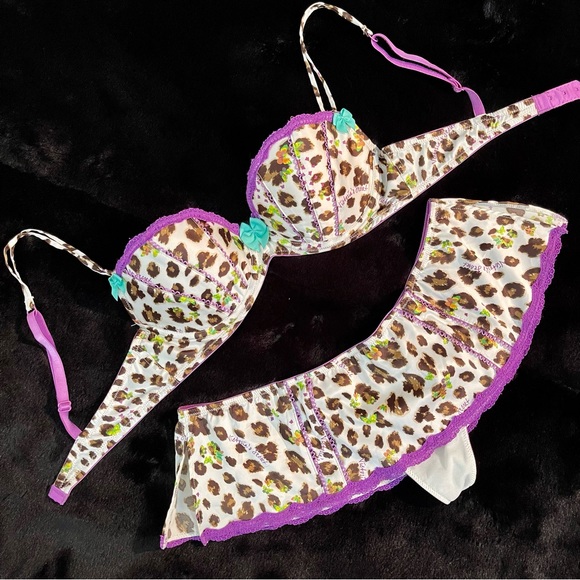 36B/L Vs Victoria’s Secret Sexy little things Mermaid bra/Skirt lingerie set - Picture 1 of 12